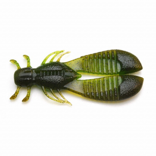 Raid Japan Worm EGU Chunk 3.5inch 030 Green Pumpkin Chart