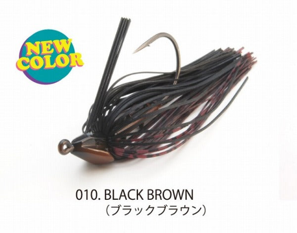 Raid Japan Rubber Jig Head Slide 11g Black Brown