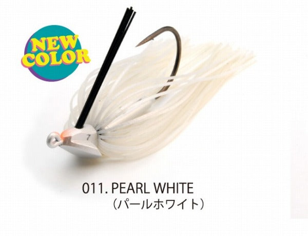 Raid Japan Rubber Jig Head Slide 7g Pearl White