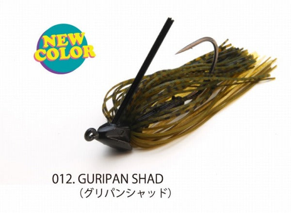 Raid Japan Rubber Jig Head Slide 11g Green Pumpkin Shad