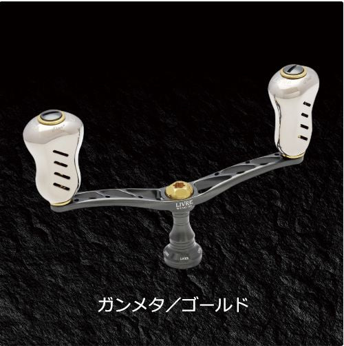 Livre WING 110 Fino knob for Daiwa (Gunmetal P + Gold G)