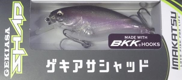 Imakatsu Bass Lure Gekiasa Shad Standard Color #932 Clear Lake Shad