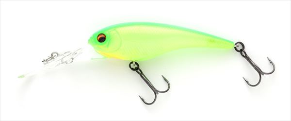 Imakatsu Bass Lure Imakatsu Shad IS Wasp 60 Cut FastStandard Color #150 Clear Lime Chart