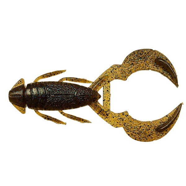 Imakatsu Worm Bushido 4inch #S-618 Dark Brown Blue Flake