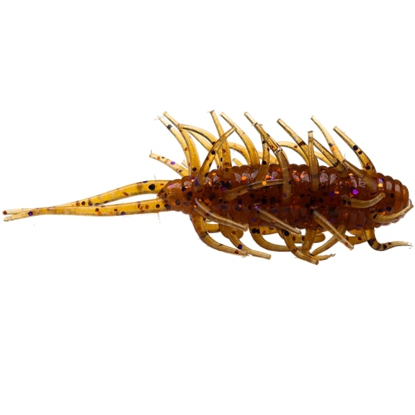Hideup Worm Coike Shrimp Mini #273 Pumpkin/Brown Purple F