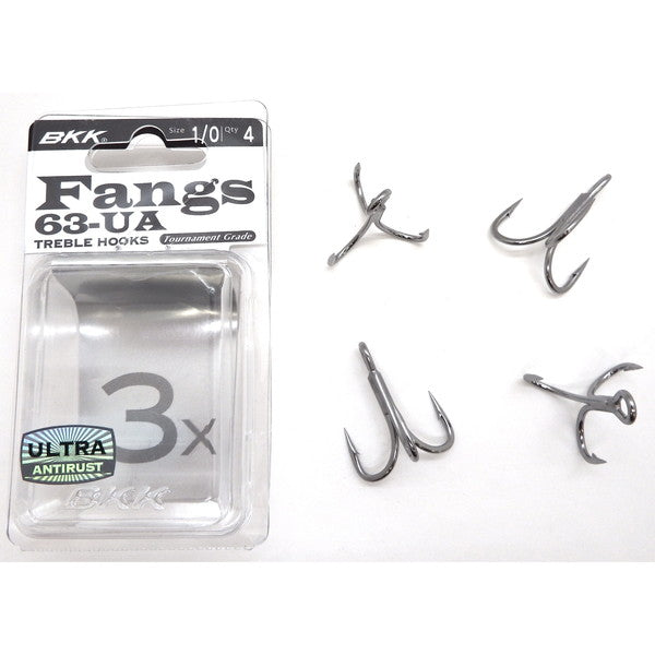 BKK Treble Hook Fangs 63-UA #1/0