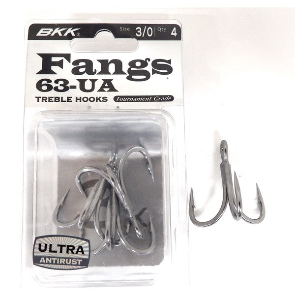BKK Treble Hook Fangs 63-UA #3/0