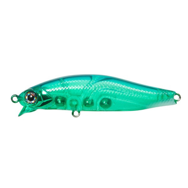 Issei Umitaro Ame Minnow 55SR-SF #014 Kabura GreenTail Glow