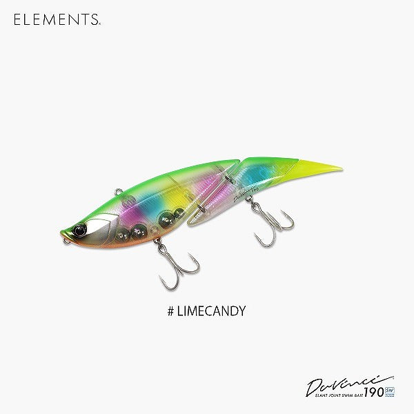 Elements Seabass Lure Davinci 190SW #Lime Candy