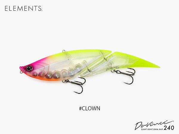 Elements Bass Lure Davinci 240 #Clown