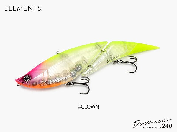 Elements Bass Lure Davinci 240 #Clown