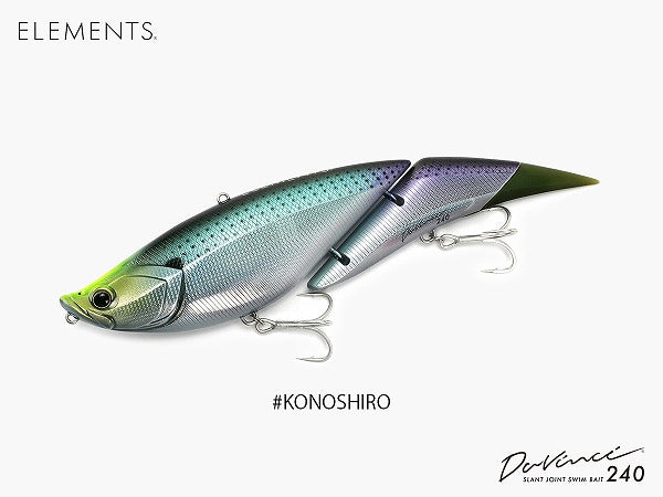 Elements Seabass Lure Davinci 240SW #Konoshiro