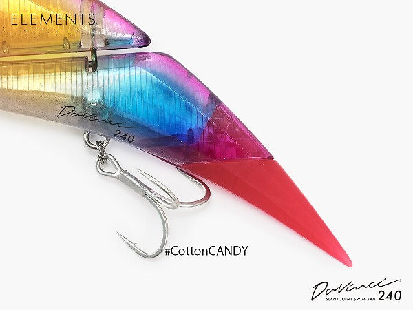 cotton candy fishing lure Elements Seabass Lure Davinci 240SW #Cotton Candy