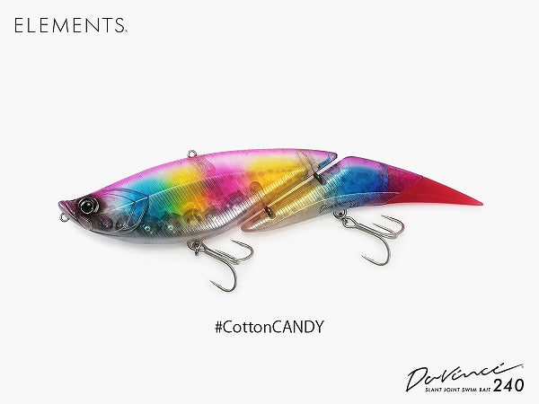 Elements Seabass Lure Davinci 240SW #Cotton Candy