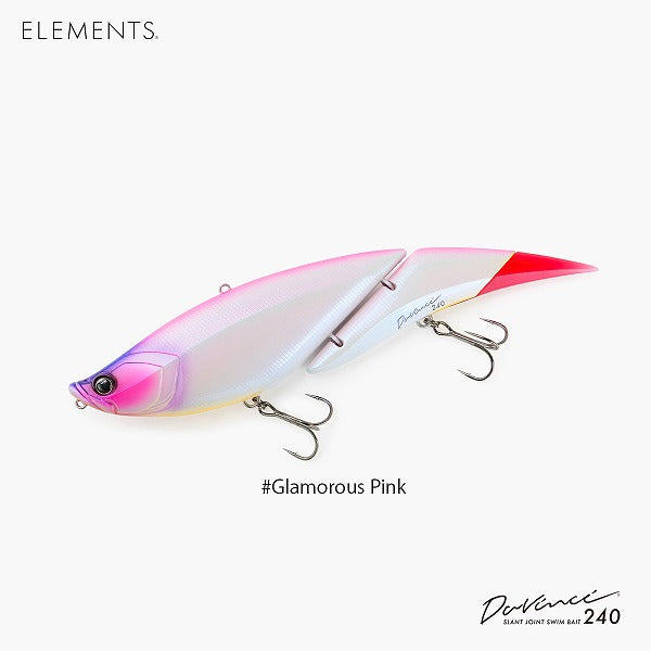 Elements Bass Lure Davinci 240 #Glamorous Pink