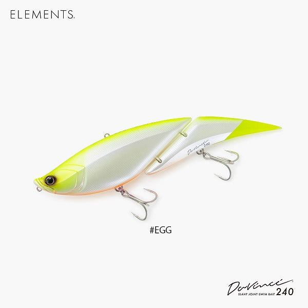 Elements Seabass Lure Davinci 240SW #Egg