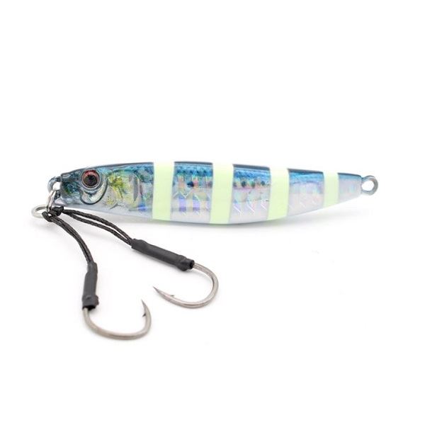 Little Jack Metal Jig Metal Adict Type-01 30g #12 Zebra Glow Sardine