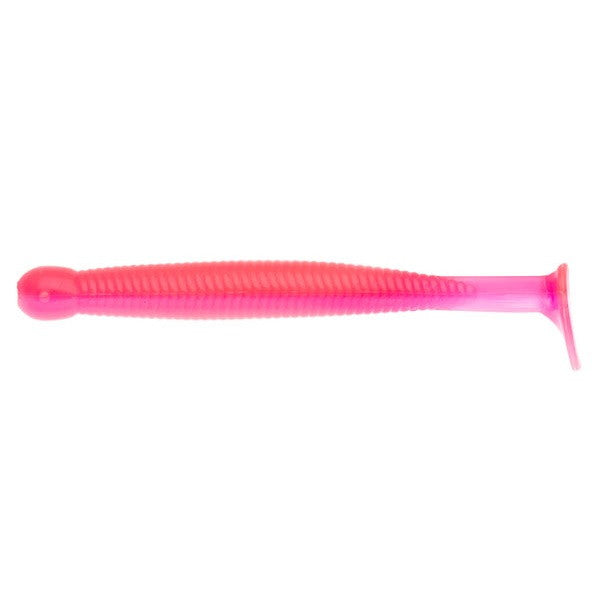 Ecogear Worm Grass Minnow S 1-3/4inch #102 Glow (luminous)/Pink back