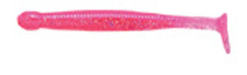 Ecogear Worm Grass Minnow M 2-1/2inch #158 Super Hologram/Pink Glow (luminous)