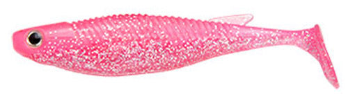 Ecogear Worm Balt 4inch #158 Super Hologram/Pink Glow Back (luminous)
