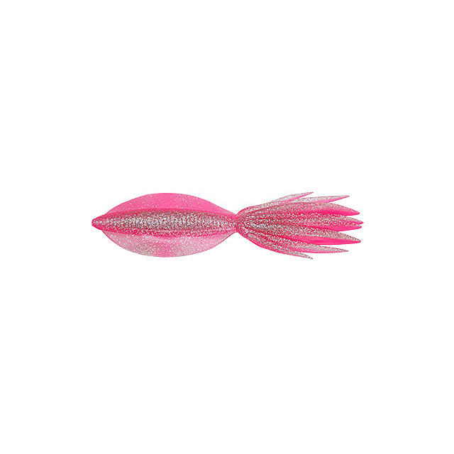 Ecogear Power Squid 7inch #158 Super Hologram/Pink Glow Back (Night Light)