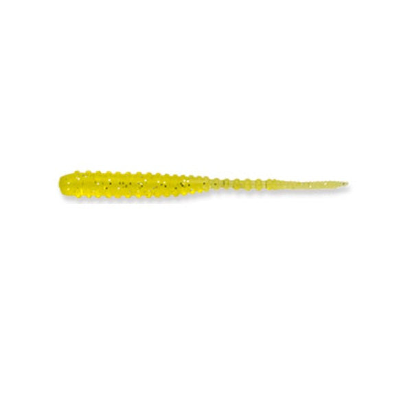 Ecogear Worm Aji Shokunin Aji Must 1.6inch #444 Amber Yellow/Silver Flk