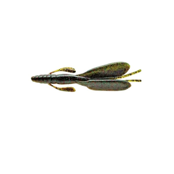 Nories Worm F-Escape Little Twin #133 Green Pumpkin Black flake/Watermelon Red+Green flake buck