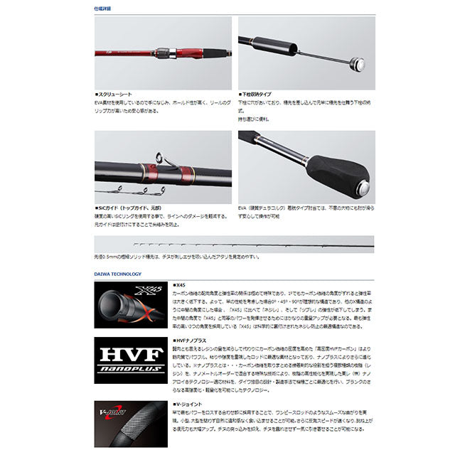 Daiwa Black Jack Sniper Hechi M-300MK V (Spinning 3 Piece)