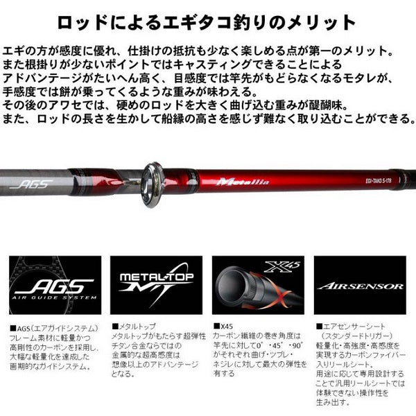 Daiwa Metalia Egitako S-178 (Baitcasting 2 Piece)