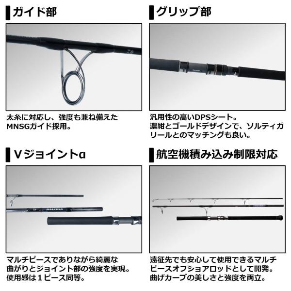 Daiwa Saltiga Air Portable C82-6 (Spinning 3 Piece)