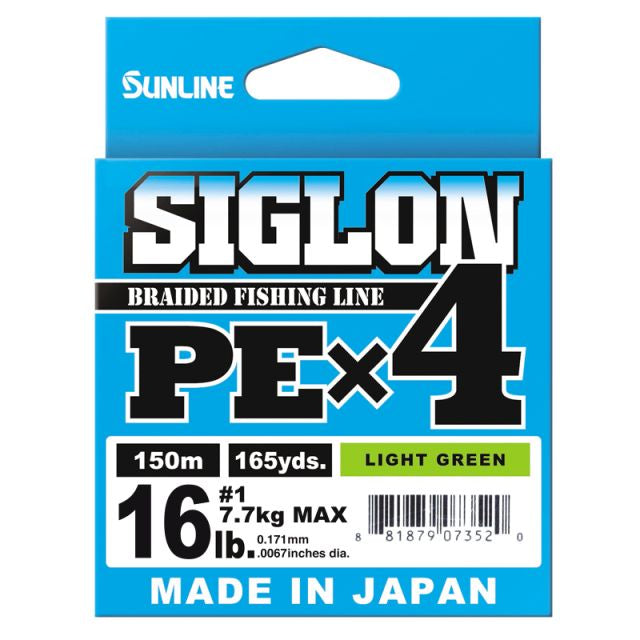 Sunline Siglon PE X4 150m Light Green #1 16lb