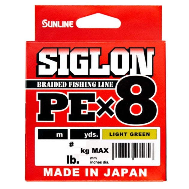 Sunline Siglon PE X8 200m Light Green #0.8 12lb