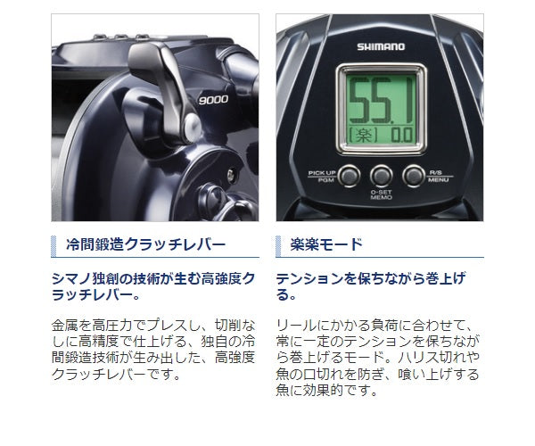 Shimano 20 Force Master 9000 English display