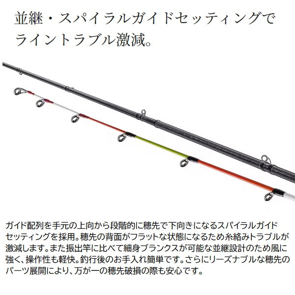 baitcasting surf rods Shimano Surf Rod 23 Searea Bait Saguri 350 (Baitcasting 4 Pieces)