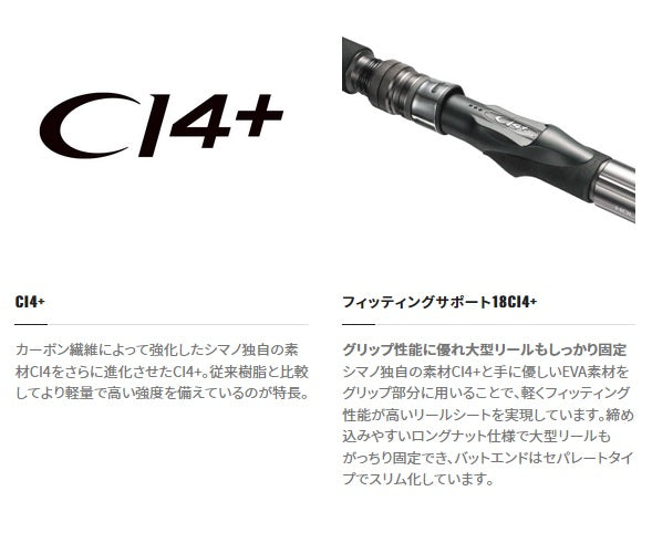 shimano ci4+ rod Shimano 23 Deep Game 200-180 (Spinning 2 Piece)