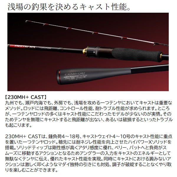Shimano Boat Rod 22 Engetsu XR One tenya madai 230MH+Cast (Spinning 2 piece)