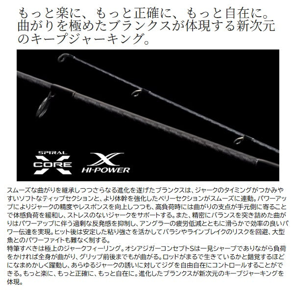 Shimano Offshore Rod 25 Ocea Jigger Concept S S605 (Spinning 1 piece)