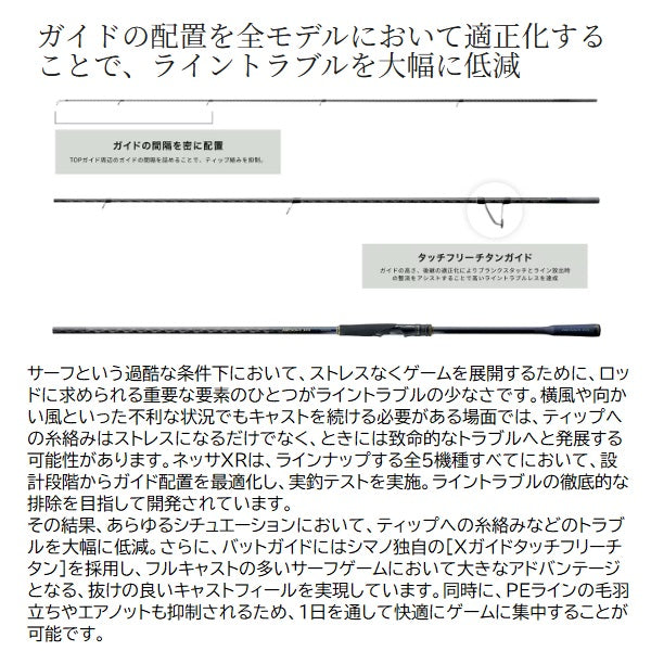 Shimano Seabass Rod 26 Nessa XR S1010M/MH (Spinning 3 piece)