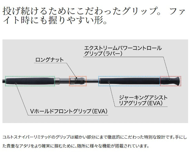 Shimano Shore Jigging Rod Colt Sniper Limited 104XHPS (Spinning 2 Piece)