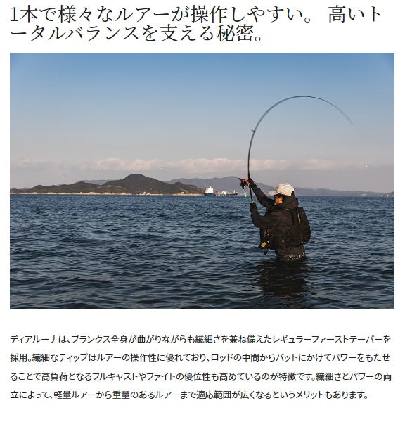 Shimano Seabass Rod 23 Dialuna S110M (Spinning 2 Piece)