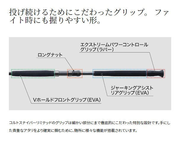 Shimano Shore jigging Rod Colt Sniper Limited S100XH-3 (Spinning 3 Piece)