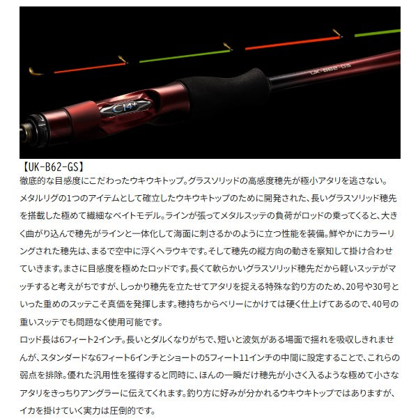 Shimano Offshore Rod 25 Sephia Limited Metal Sutte UK-B62-GS (Baitcasting 3 piece)