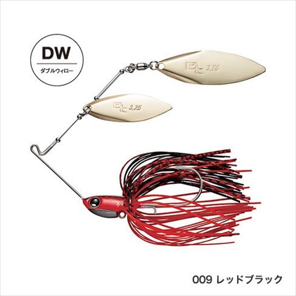 Shimano Bantam Swagy Double Willow 1/2oz ZO-214R 009 Red Black