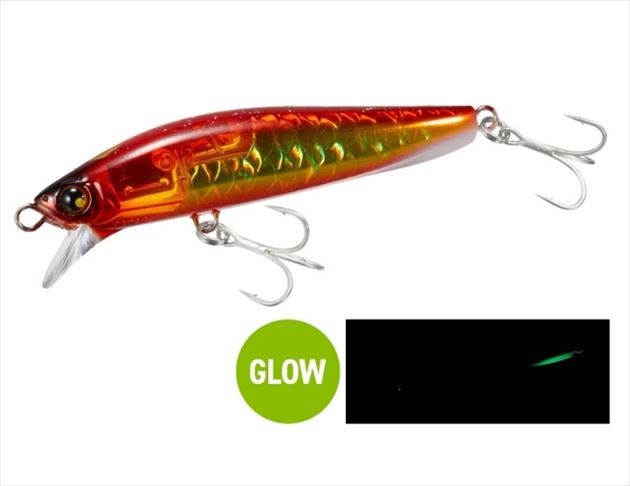 Shimano Seabass Lure XF-H95V Nessa Spindrift 95S Flash Boost 008 A Akakin Glow