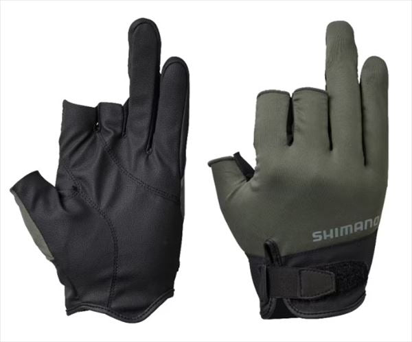 Shimano Gloves GL-008V Basic Glove 3 Size: S/khaki