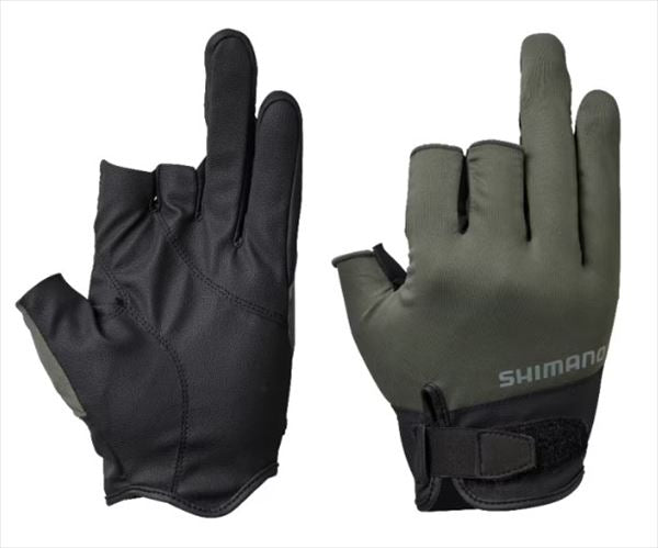 Shimano Glove GL-008V Basic Glove 3 Size: S/khaki