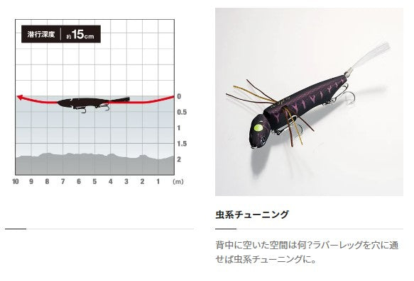 Shimano Bass Lure ZT-207Q Bantam Jijil 70 019 Energy Chart