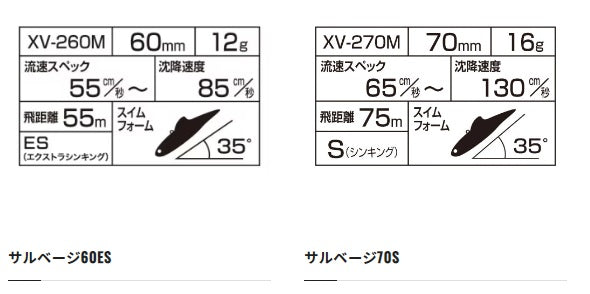 Shimano SeaBass Lure XV-270M Exsence Salvage 70S 014 Mat Konopin