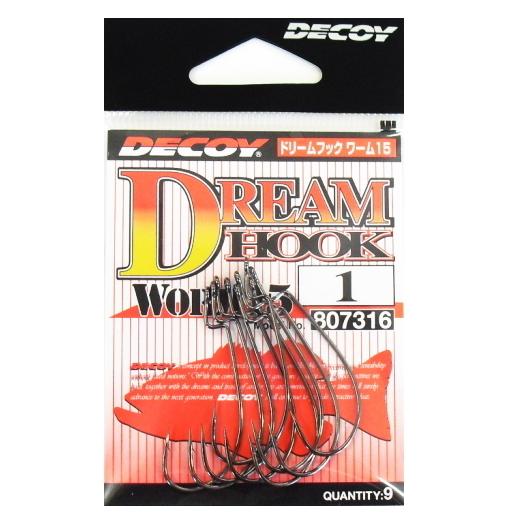 Decoy Worm Hook WORM 15 Dream Hook #1/0