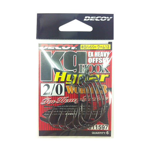 Decoy Worm Hook WORM 13 Kg Hyper #2/0